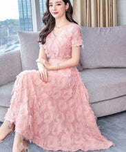 Load image into Gallery viewer, Ruffle Dress Pink
