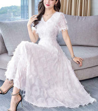 Load image into Gallery viewer, Ruffle Dress White

