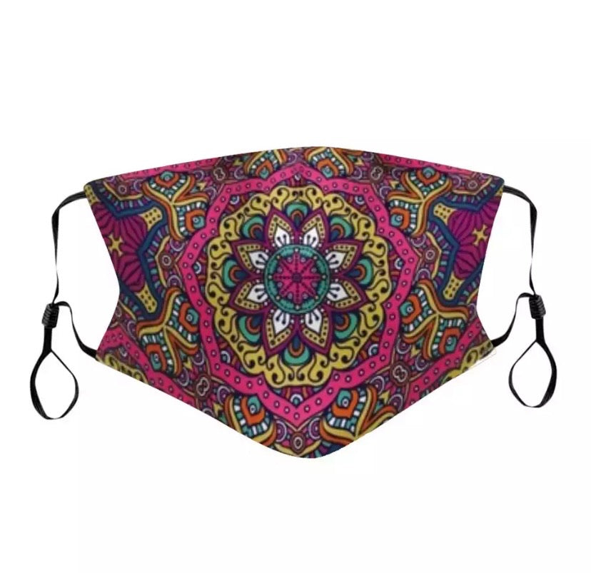 Face Mask bohemian flower